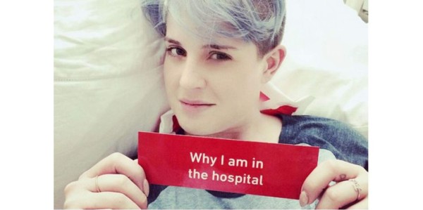 Kelly Osbourne está hospitalizada  