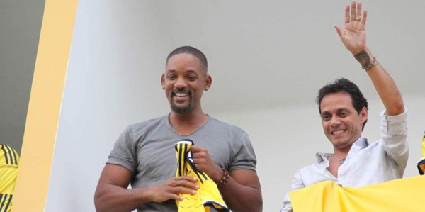 Will Smith celebra con Colombia