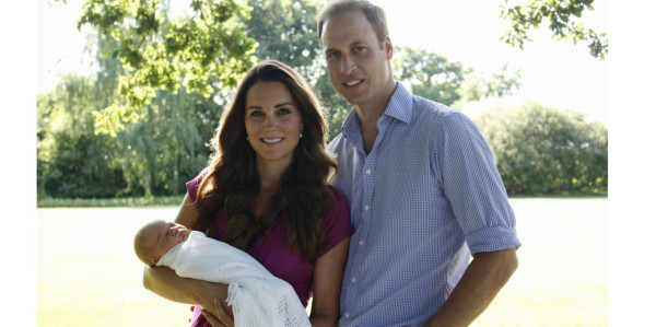 El primer retrato oficial del príncipe George