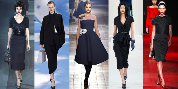 El total look en negro define la temporada invernal