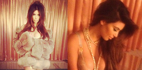 Kim Kardashian en lingerie