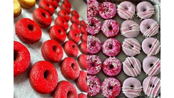 Vainilla, red velvet, chocolate oreo, doble chocolate...una box de baby donuts horneadas y deliciosas, asegura amor a la primera mordida by @alypop_desserts<br/>