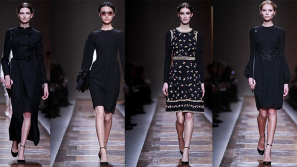 Valentino en blanco, rojo y negro