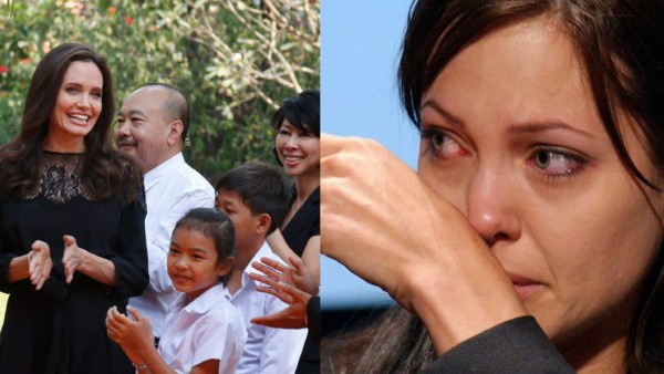 Angelina Jolie llora en una entrevista, al recordar su divorcio