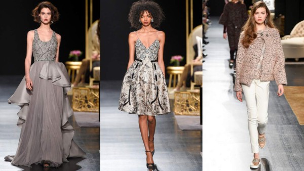 Badgley Mischka mostró zapatos con un brillo serio en la Semana de la Moda de Nueva York. Mostraron elegantes prendas ready-to-wear con sandalias de tiras con joyas grandes en la parte de atrás y joyas colgando alrededor del tobillo.<br/>Además, algunas modelos llevaban zapatos deportivos diseñados con joyas mostrando la versatilidad del look, el cambio, sin problema, del día a la noche.<br/>