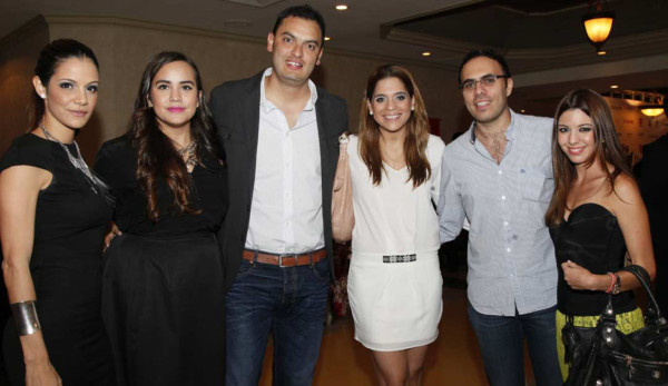 Alejandra Córdoba, Ángela andonie, Jacobo Hernández, María Elena López, Alan Larach y Nadina agurcia