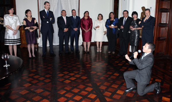 La visita del príncipe Felipe a Honduras
