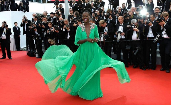 Lupita Nyong'o, Festival de Cannes 2015. Vestido de Gucci.