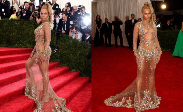 Beyoncé, Met Gala 2015. Vestido de Givenchy.