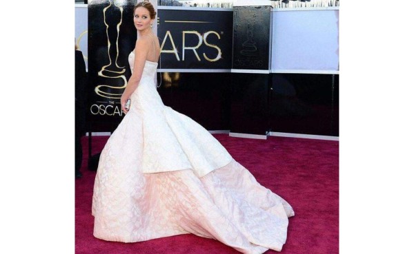 Jennifer Lawrence, Oscars 2013. Vestido de Dior.