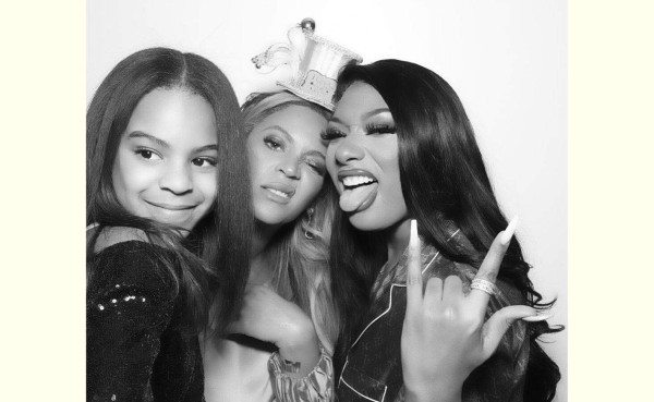 Blue Ivy Carter, Beyoncé y Megan Thee Stallion.