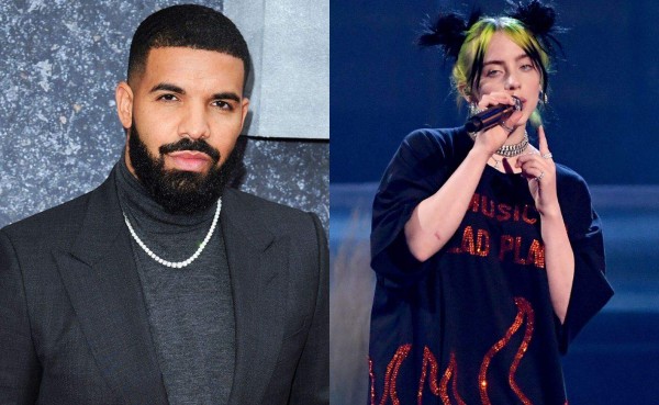 Fans molestos con Drake por enviarle mensajes de texto a Billie Eilish