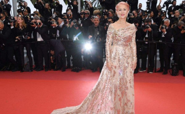 Helen Mirren, Festival de Cannes 2019. Atuendo de Elie Saab.