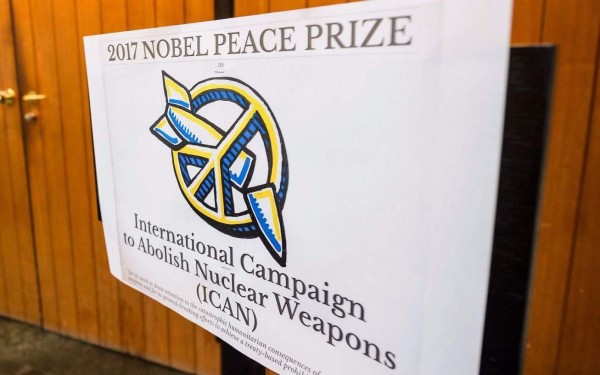 Otorgan el Premio Nobel de la Paz a ICAN