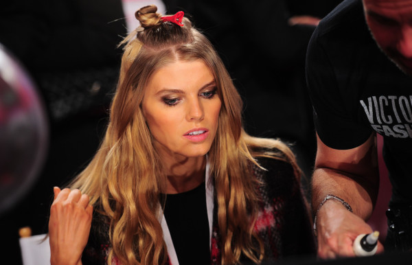 Backstage at the Victoria’s Secret show