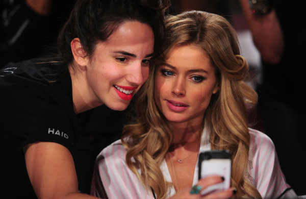 Backstage at the Victoria’s Secret show