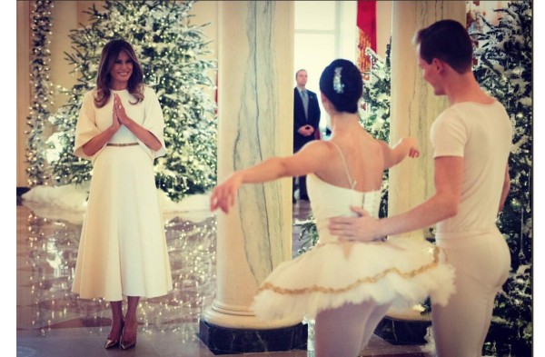 La primera Navidad de Melania Trump en la Casa Blanca