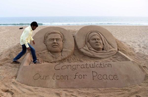 Malala recibe el Nobel de la Paz