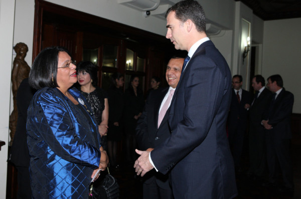 La visita del príncipe Felipe a Honduras