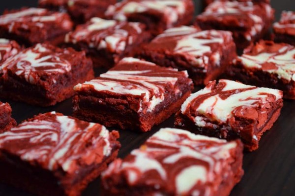 Red velvet cheesecake brownies