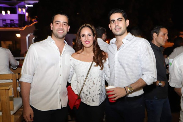 Camilo Atala, Lorena Villeda, y Ricardo Faraj