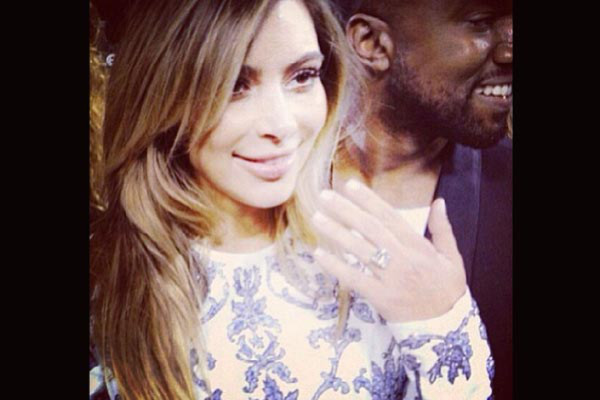 Kim y Kanye se dirigen al altar