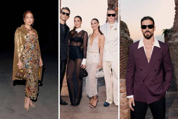 Dolce &amp; Gabbana reunió a destacadas figuras del cine, la música, el deporte y la moda durante las presentaciones de Alta Moda y Alta Sartoria 2026 en Taormina, Sicilia. Entre diseños artesanales, sastrería sofisticada y el inconfundible dramatismo de la casa italiana, los invitados convirtieron cada jornada en una celebración del lujo y el estilo.