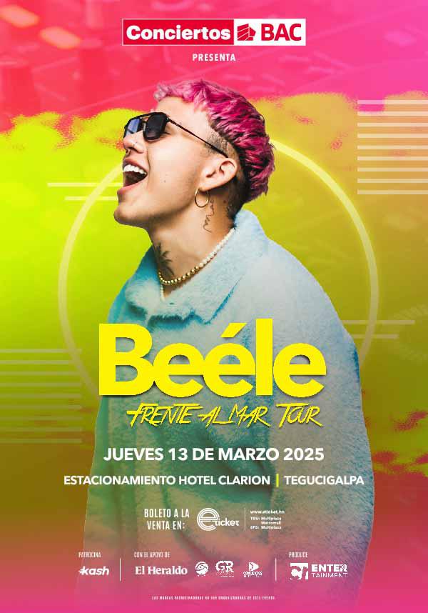 Beéle viene a Tegucigalpa con su “Frente al Mar Tour”