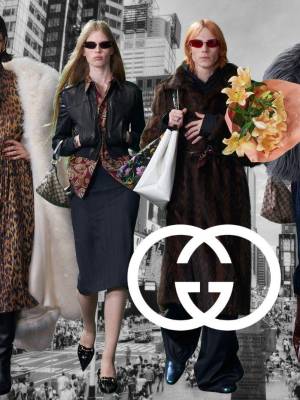 Denma Gvasalia, el actual director creativo de Gucci, cerró Times Square para presentar la colección crucero 2027 de la casa de moda italiana en el epicentro de Nueva York, donde predominaron los estampados extravagantes, abrigos de borrego con apariencia de piel y chaquetas de cuero a lo largo del desfile, bridando homenaje al estilo urbano neoyorquino combinado con el glamour italiano clásico.