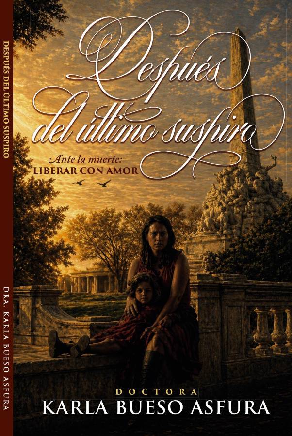 La imagen de su libro es la autora con su madre sentadas frente al Monumento de los Españoles en Palermo, esta imagen captura un instante de eternidad. Lo que entonces parecía un sólido refugio de piedra hoy representa en anclaje terrenal que aprenderemos a transcender.
