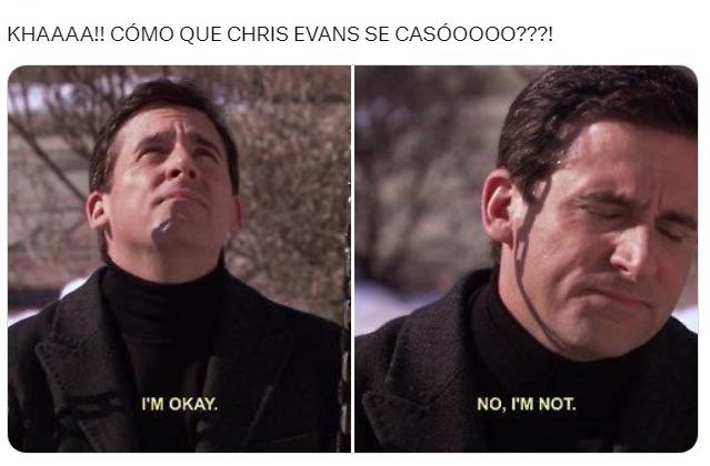 Fans reaccionan con memes a la boda de Chris Evans y Alba Baptista