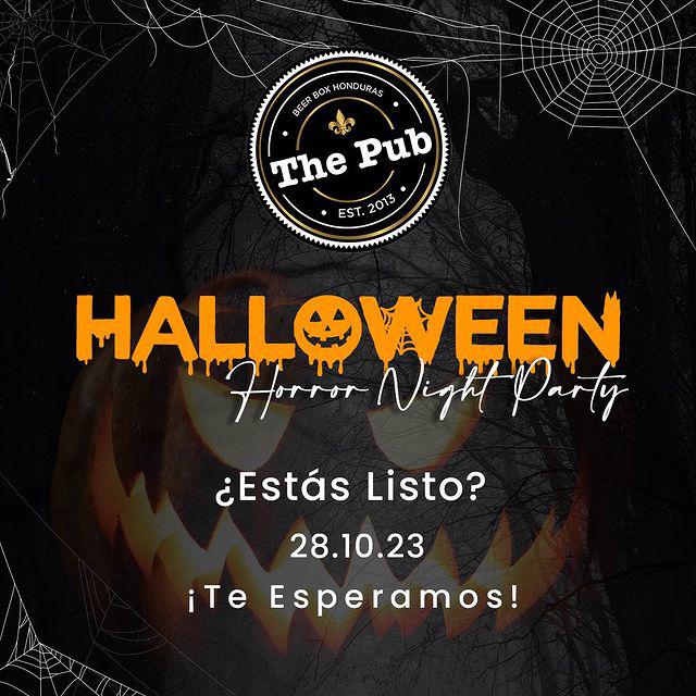 ¡Estás invitado a la fiesta de Halloween más espeluznante del año! Ven y únete The PUB para una noche llena de diversión, disfraces escalofriantes y bebidas embrujadas. La cita es el sábado 28, y asegúrate de vestirte con tu mejor atuendo de Halloween para tener la oportunidad de ganar premios terroríficos. 