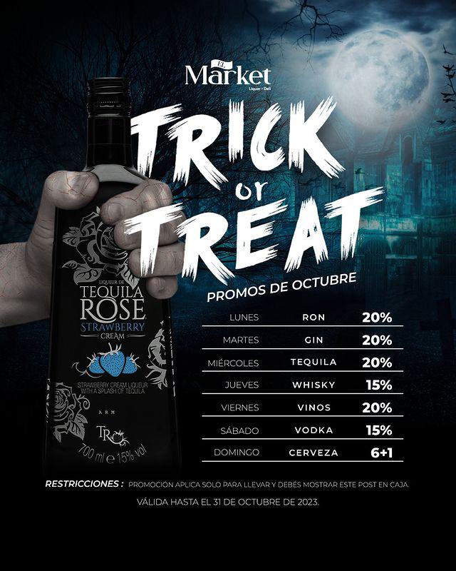 ¿Truco o truco? Disfruta de las promociones que El Market te trae este octubre. Ve y aprovecha las ofertas especiales en sus deliciosas bebidas. 