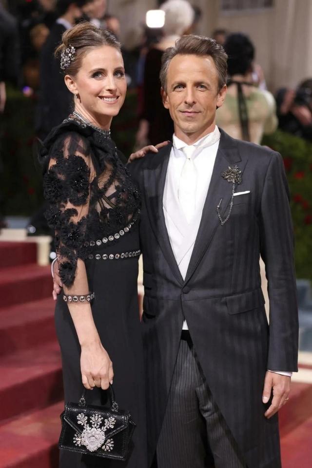 Alexi Ashe y Seth Meyers