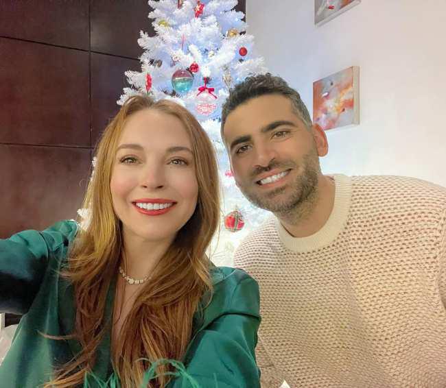 Lindsay Lohan nos regaló esta hermosa postal con su esposo.