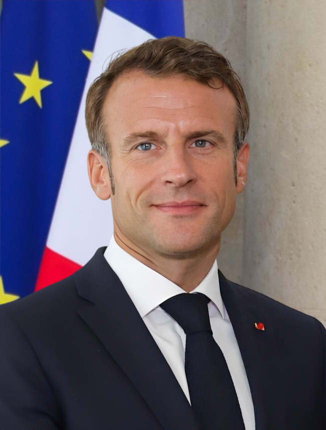 Emmanuel Macron, Jefe de Estado francés.