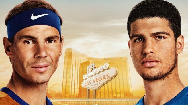 El Slam de Netflix - 3 de marzo. Un partido de exhibición en vivo entre la leyenda del tenis Rafael Nadal y el prodigio Carlos Alcaraz.