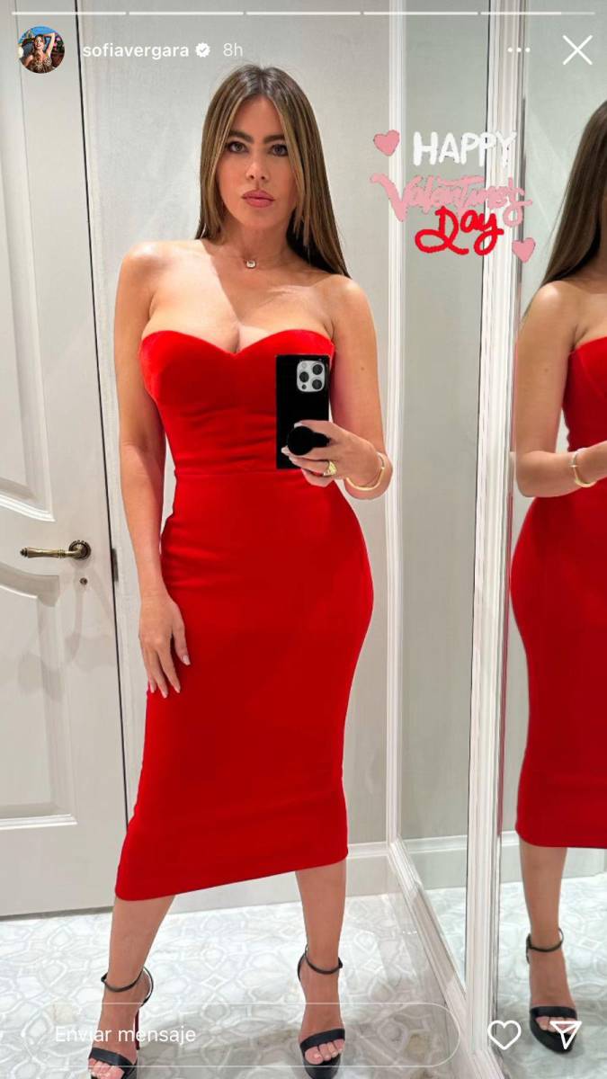 ¡Radiante! Así lució Sofia Vergara para Valentine’s.