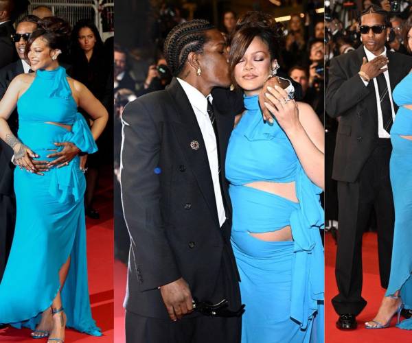 Rihanna deslumbra en Cannes: glamour, cine y maternidad