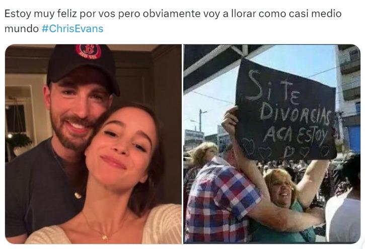 Fans reaccionan con memes a la boda de Chris Evans y Alba Baptista