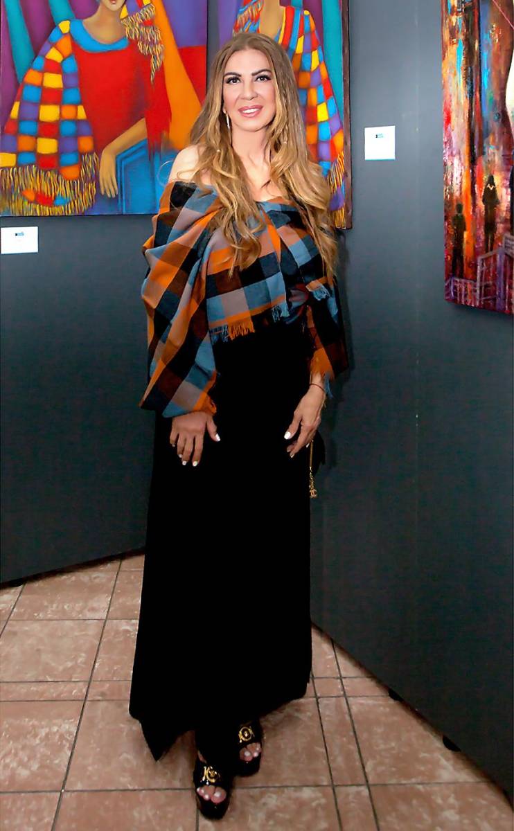 La pintora Carmen Chahín.