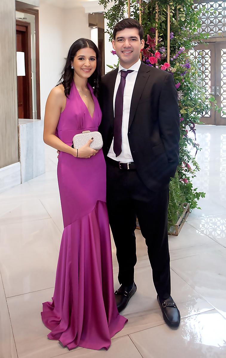 Isabella Bueso y David Canales.