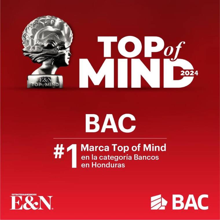 BAC continúa marcando su liderazgo en la mente de los hondureños