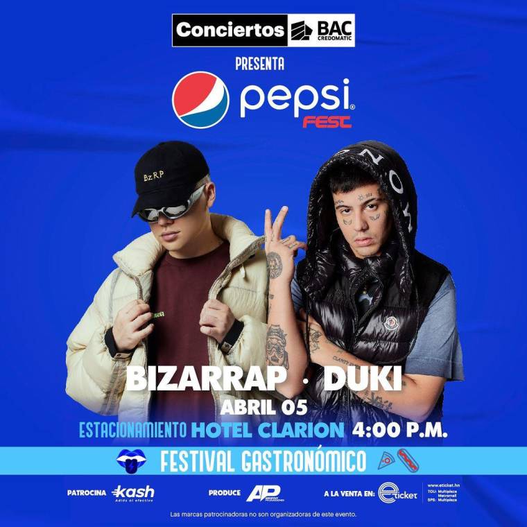 Bizarrap anuncia su live tour y Honduras será de los primeros países que lo tendrá en el Pepsi Fest 2023 junto a Duki