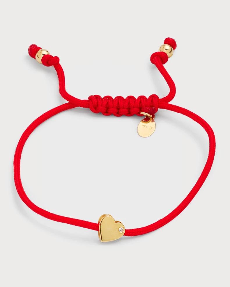 Brazalete de la fortuna con corazón de oro by Zoe Lev