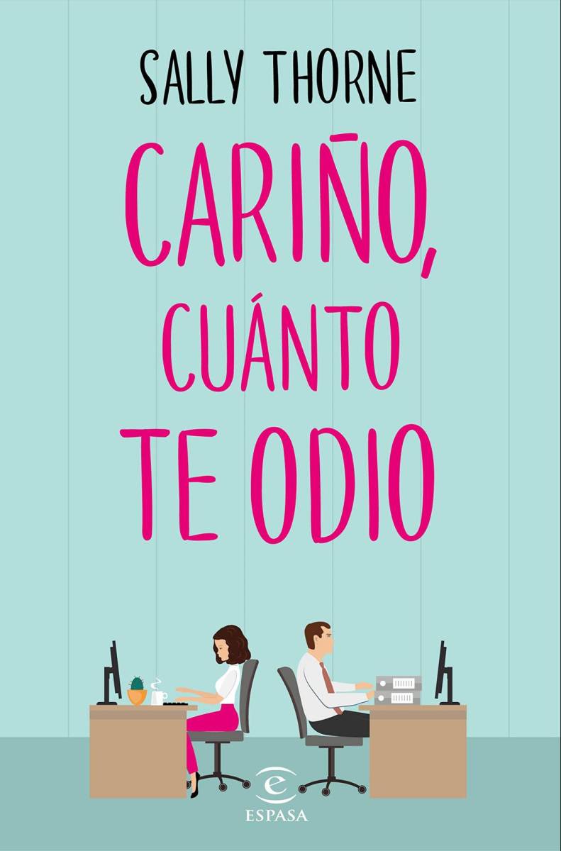 Cariño, cuánto te odio de Sally ThorneEn vez de un amor de oficina, esta historia es más de enemigos de oficina. Todo se vuelve una locura cuando dos editoras completamente distintas tienen que fusionarse para salvarse de la quiebra. Lucy Hultton, asistente de la editora de la vieja escuela, ahora tiene que lidiar con Joshua Templeman, asistente de la editora comercial, y ver su insoportable rostro sentado frente a ella todos los días. ¿Podrán pasar de odio al amor? Solo si lo lees lo descubrirás.