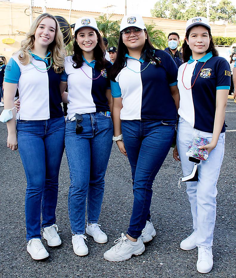 Sheryll Ochoa, Diana Mejía, Ana Lucía Morales y Lucía Bonilla.