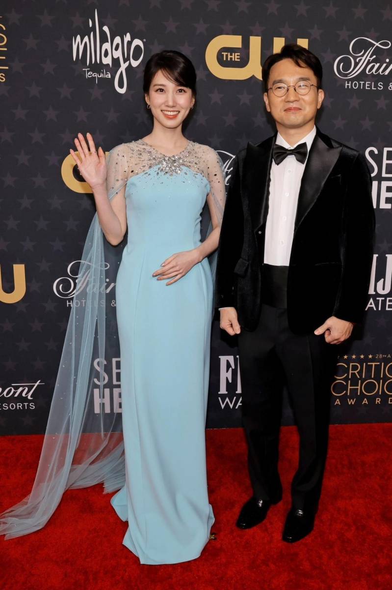 Park Eun-bin en Jenny Packham y Yoo In-Sik
