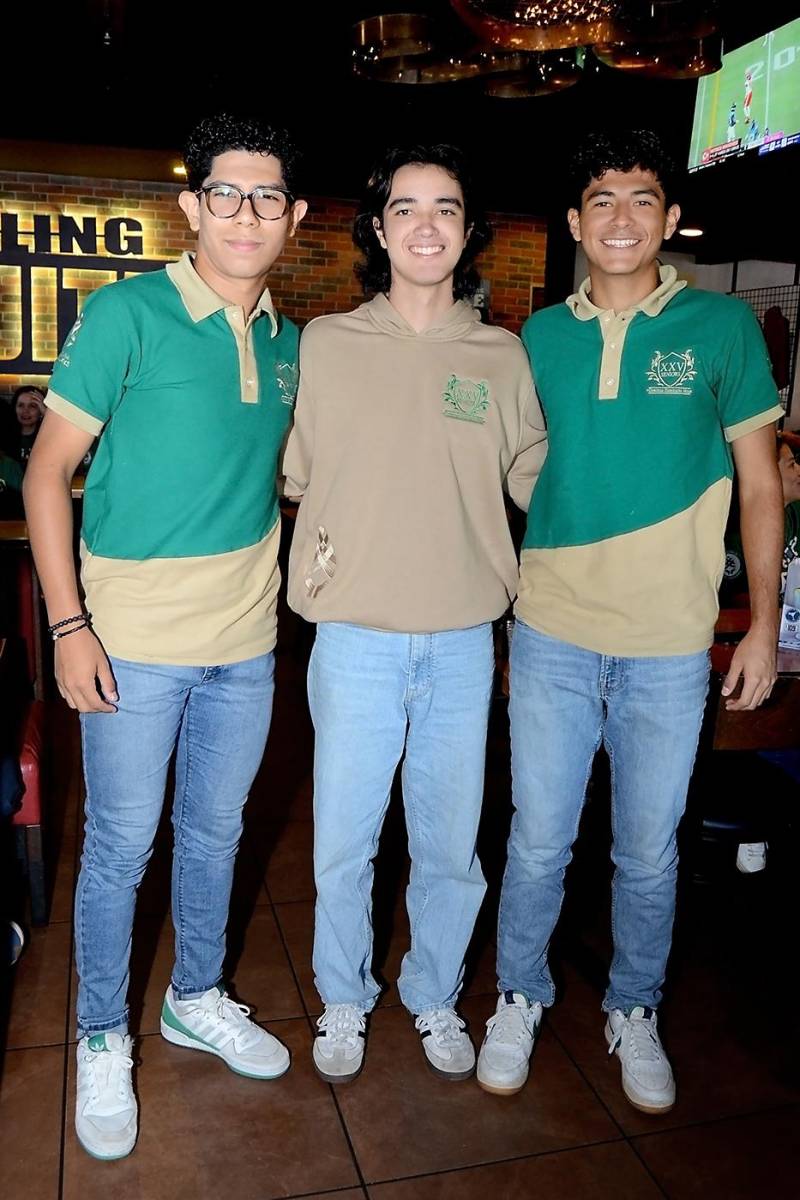 José Gabriel Alonzo, Emilio Soley y Daniel Reconco.