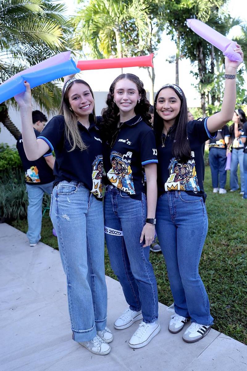 María José Suárez, Victoria Vaca y Valentina Valladares.
